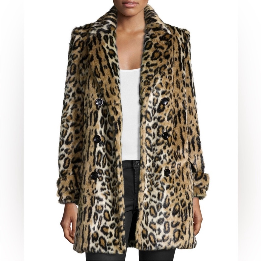 Alice + Olivia Leopard Print Coat - Picture 4 of 10